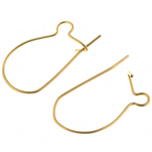 Gold Plated Locking French Hook Earring Wire 37687